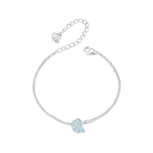 Blue Seashell Link Chain Bracelets