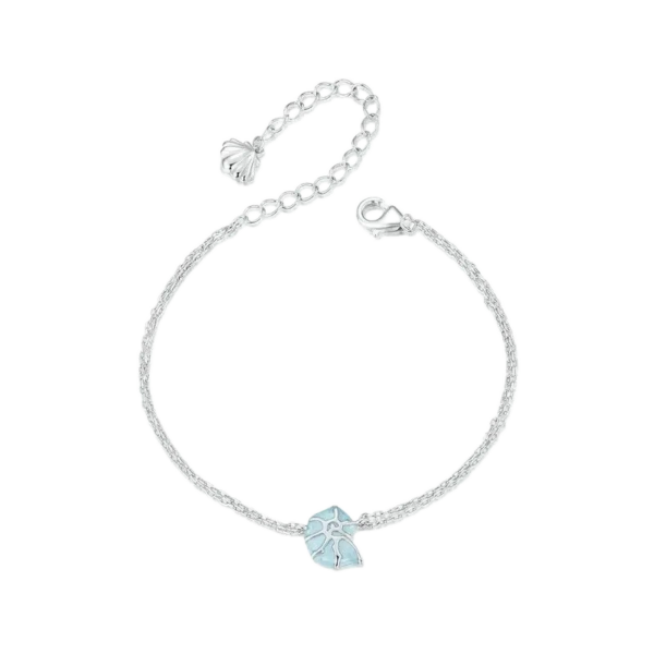 e哈哈哈_1 Blue Seashell Link Chain Bracelets